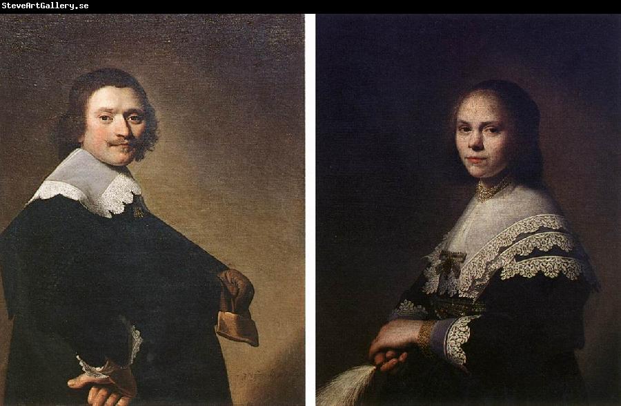 VERSPRONCK, Jan Cornelisz Portrait of a Man and Portrait of a Woman  wer